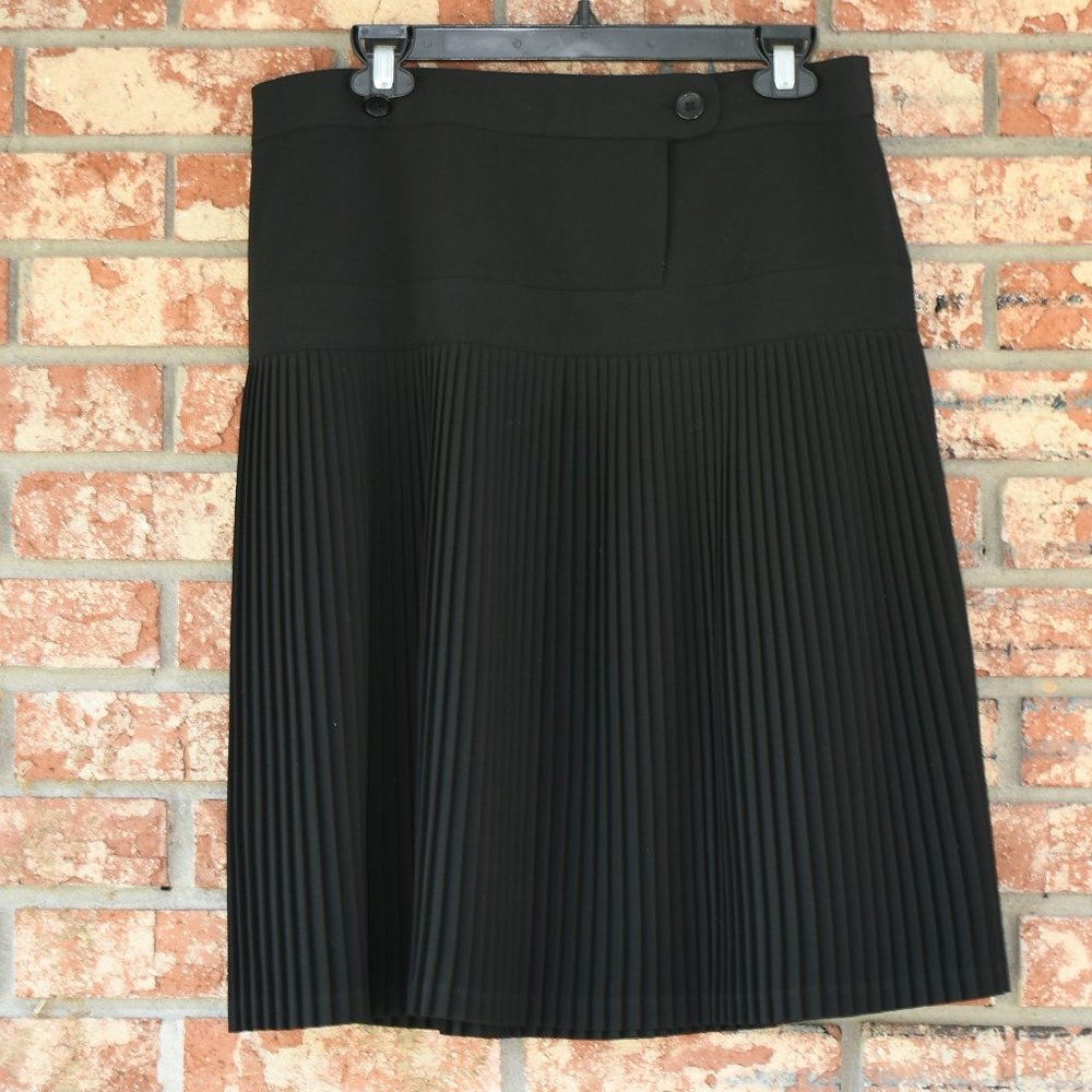 For The Republic Black Pleated Skirt